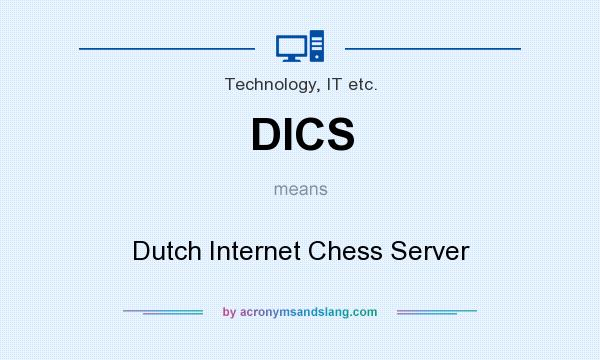 What does DICS mean? It stands for Dutch Internet Chess Server