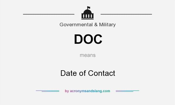 What does DOC mean? It stands for Date of Contact