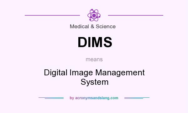 What does DIMS mean? It stands for Digital Image Management System