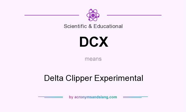 What does DCX mean? It stands for Delta Clipper Experimental