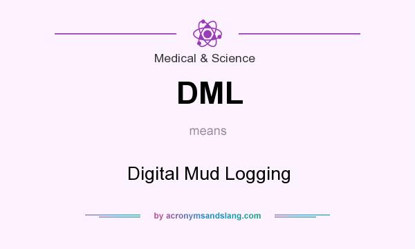 What does DML mean? It stands for Digital Mud Logging