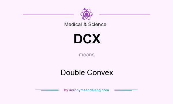 What does DCX mean? It stands for Double Convex