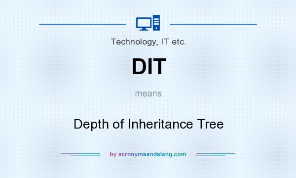 What does DIT mean? It stands for Depth of Inheritance Tree