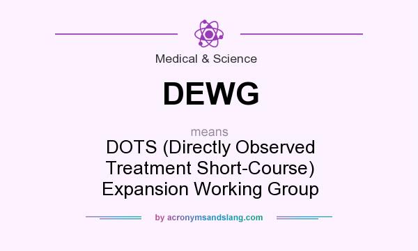 What does DEWG mean? It stands for DOTS (Directly Observed Treatment Short-Course) Expansion Working Group