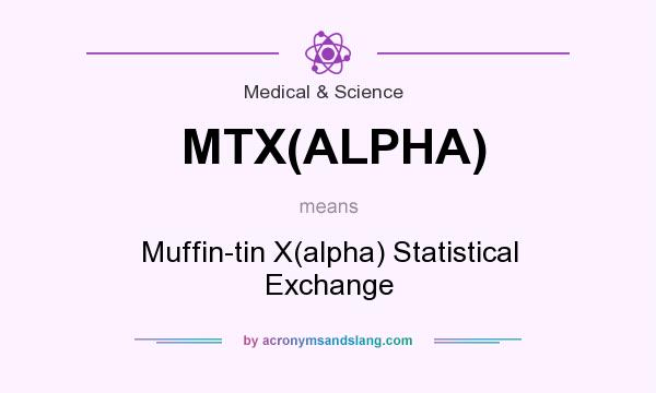 What does MTX(ALPHA) mean? It stands for Muffin-tin X(alpha) Statistical Exchange