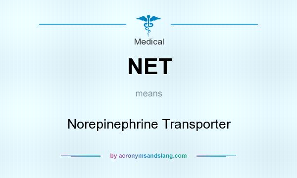What does NET mean? It stands for Norepinephrine Transporter