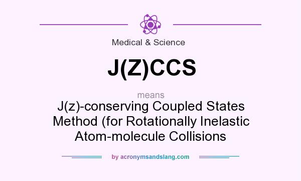 What does J(Z)CCS mean? It stands for J(z)-conserving Coupled States Method (for Rotationally Inelastic Atom-molecule Collisions