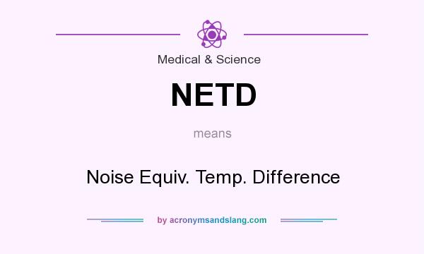 What does NETD mean? It stands for Noise Equiv. Temp. Difference