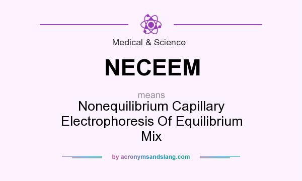 What does NECEEM mean? It stands for Nonequilibrium Capillary Electrophoresis Of Equilibrium Mix