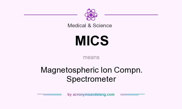 What does MICS mean? It stands for Magnetospheric Ion Compn. Spectrometer