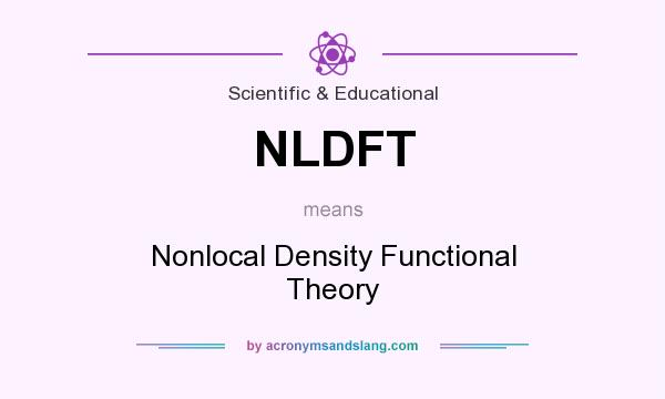 What does NLDFT mean? It stands for Nonlocal Density Functional Theory