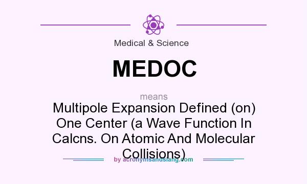 What does MEDOC mean? It stands for Multipole Expansion Defined (on) One Center (a Wave Function In Calcns. On Atomic And Molecular Collisions)