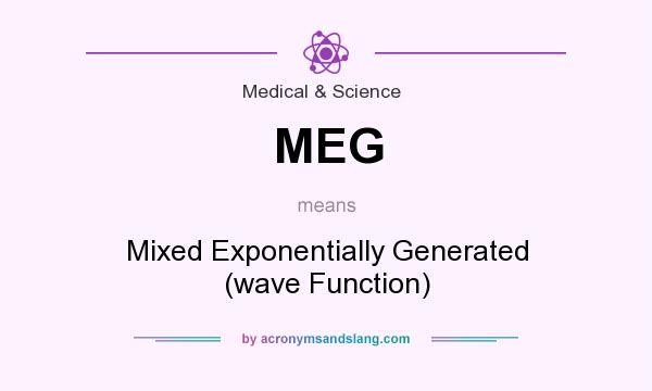 What does MEG mean? It stands for Mixed Exponentially Generated (wave Function)