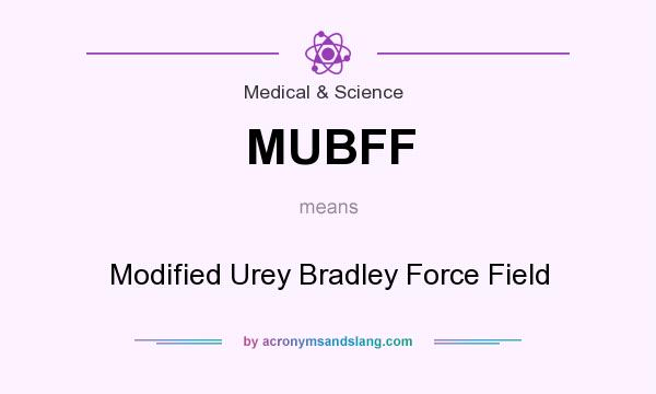 What does MUBFF mean? It stands for Modified Urey Bradley Force Field