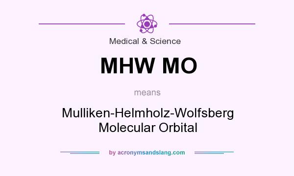 What does MHW MO mean? It stands for Mulliken-Helmholz-Wolfsberg Molecular Orbital