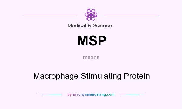 What does MSP mean? It stands for Macrophage Stimulating Protein