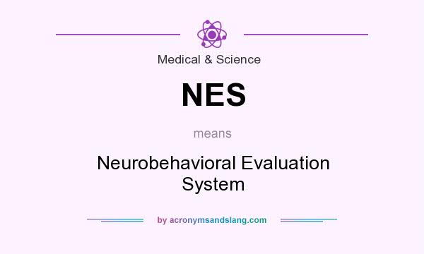What does NES mean? It stands for Neurobehavioral Evaluation System