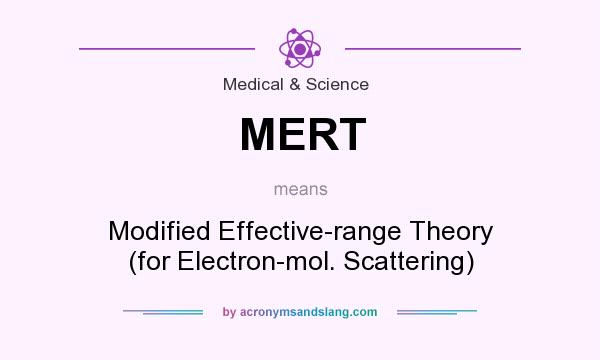 What does MERT mean? It stands for Modified Effective-range Theory (for Electron-mol. Scattering)