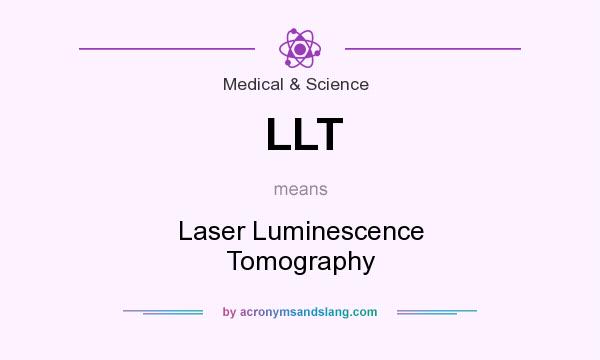 What does LLT mean? It stands for Laser Luminescence Tomography