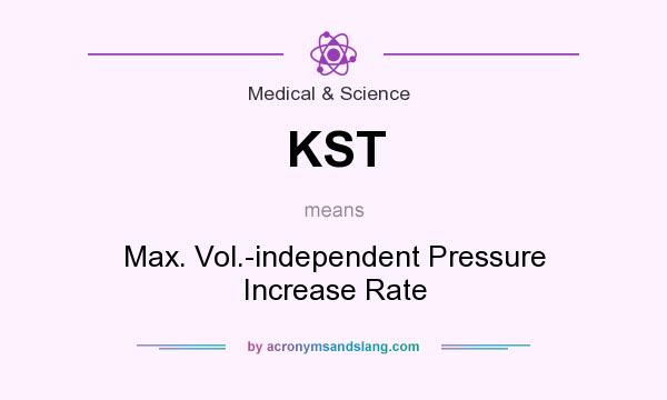 What does KST mean? It stands for Max. Vol.-independent Pressure Increase Rate