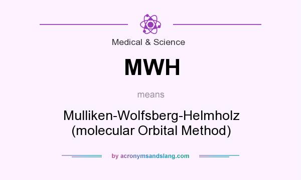 What does MWH mean? It stands for Mulliken-Wolfsberg-Helmholz (molecular Orbital Method)