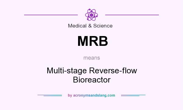 What does MRB mean? It stands for Multi-stage Reverse-flow Bioreactor