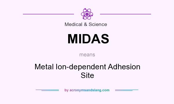 What does MIDAS mean? It stands for Metal Ion-dependent Adhesion Site