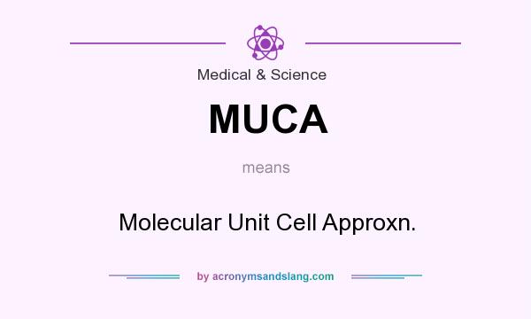 What does MUCA mean? It stands for Molecular Unit Cell Approxn.