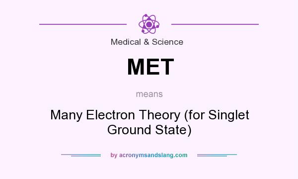 What does MET mean? It stands for Many Electron Theory (for Singlet Ground State)