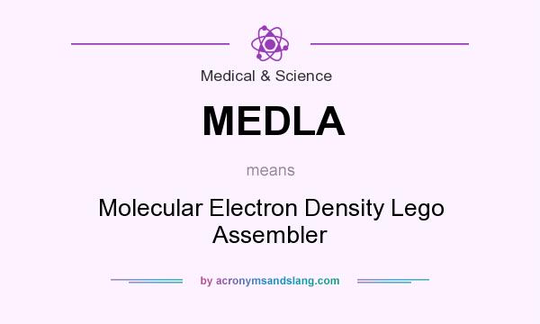 What does MEDLA mean? It stands for Molecular Electron Density Lego Assembler