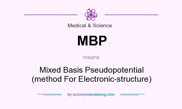 What does MBP mean? It stands for Mixed Basis Pseudopotential (method For Electronic-structure)
