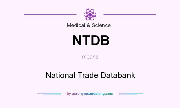 What does NTDB mean? It stands for National Trade Databank