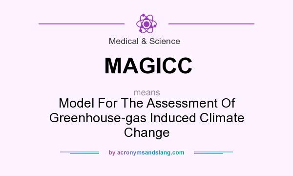 What does MAGICC mean? It stands for Model For The Assessment Of Greenhouse-gas Induced Climate Change
