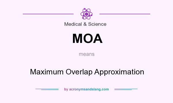 What does MOA mean? It stands for Maximum Overlap Approximation