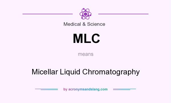 What does MLC mean? It stands for Micellar Liquid Chromatography