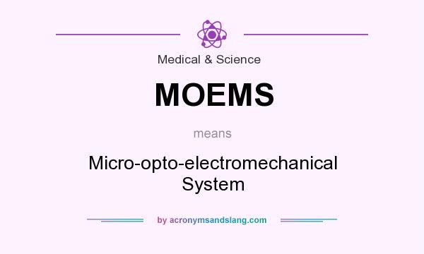 What does MOEMS mean? It stands for Micro-opto-electromechanical System