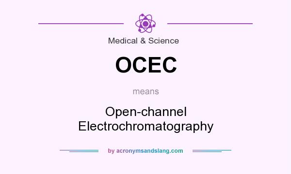 What does OCEC mean? It stands for Open-channel Electrochromatography
