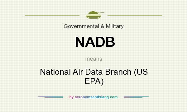 What does NADB mean? It stands for National Air Data Branch (US EPA)