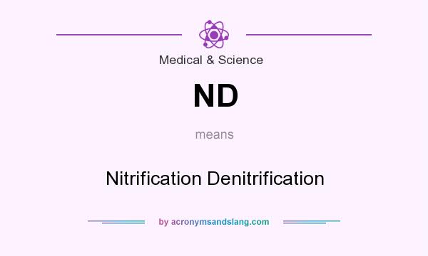 What does ND mean? It stands for Nitrification Denitrification