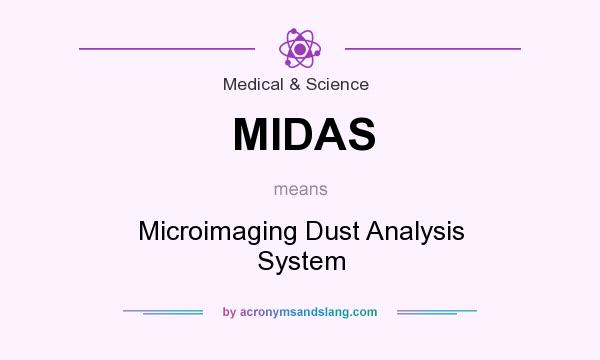 What does MIDAS mean? It stands for Microimaging Dust Analysis System