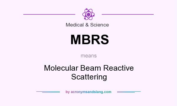 What does MBRS mean? It stands for Molecular Beam Reactive Scattering
