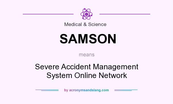 What does SAMSON mean? It stands for Severe Accident Management System Online Network