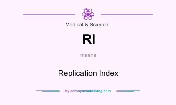 What does RI mean? It stands for Replication Index