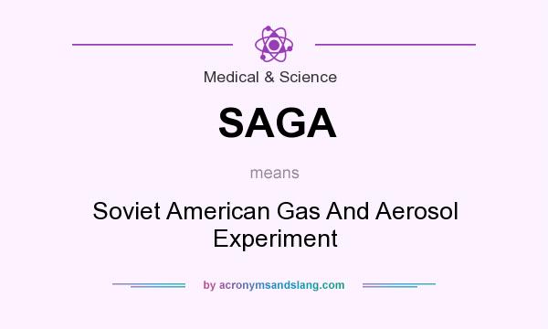 What does SAGA mean? It stands for Soviet American Gas And Aerosol Experiment