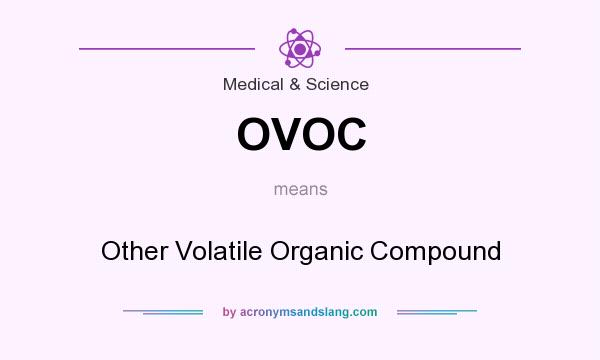 What does OVOC mean? It stands for Other Volatile Organic Compound