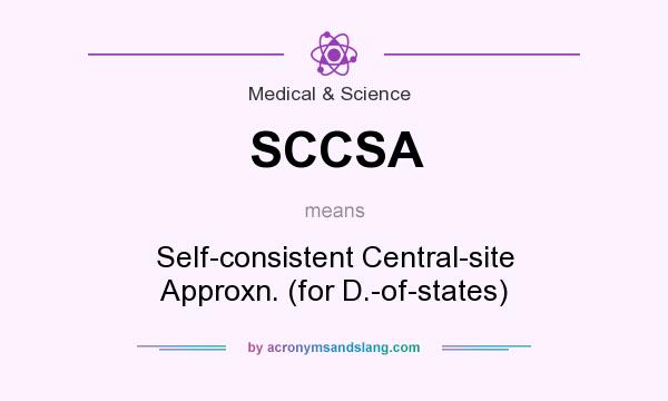 What does SCCSA mean? It stands for Self-consistent Central-site Approxn. (for D.-of-states)