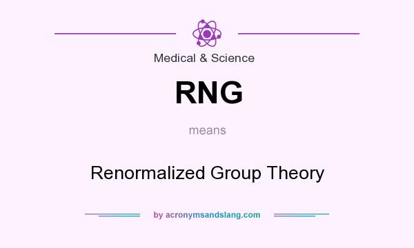 What does RNG mean? It stands for Renormalized Group Theory