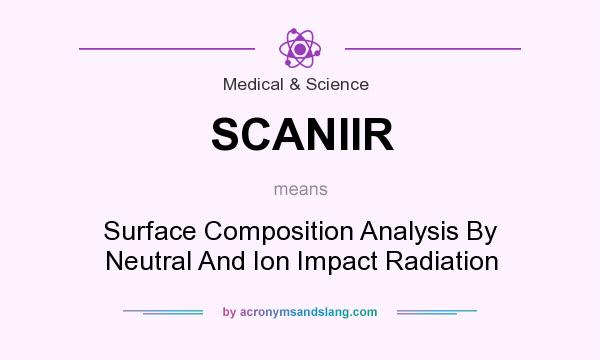 What does SCANIIR mean? It stands for Surface Composition Analysis By Neutral And Ion Impact Radiation
