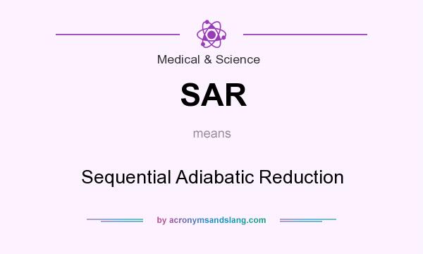 What does SAR mean? It stands for Sequential Adiabatic Reduction