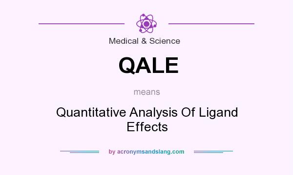 What does QALE mean? It stands for Quantitative Analysis Of Ligand Effects